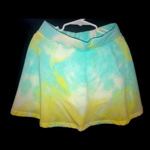 Children’s Place Lime/Sky Blue Tie Dye Skort